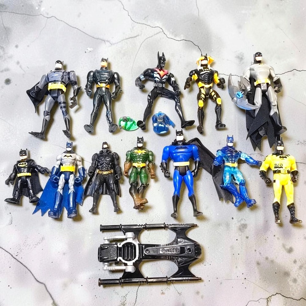 VTG Kenner Mattel DC Comics Batman Action Figure Lot 15 Pcs 1990s 2000s